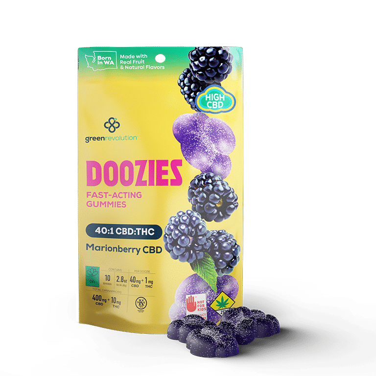 Doozies Marionberry CBD 400mg Relief WA Candy