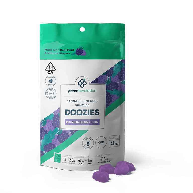 Doozies Marionberry CBD 41mg Relief CA Candy