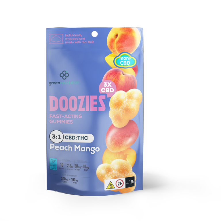 Doozies Peach Mango 3 1 Cbd Thc